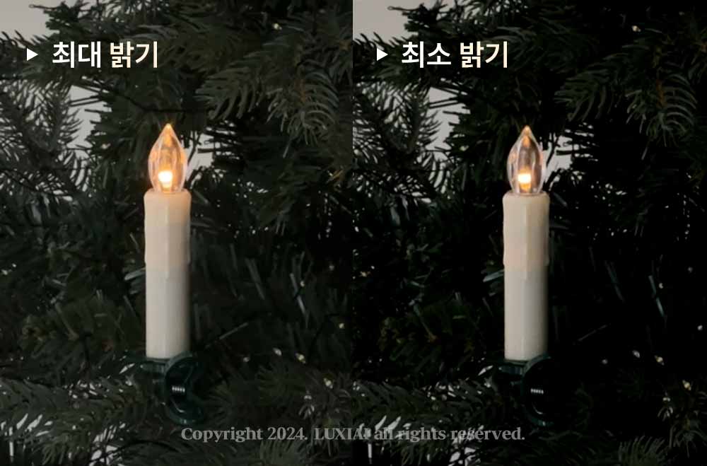 LED 클립 캔들 오너먼트 세트 트리 장식 크리스마스장식 상세 이미지 16