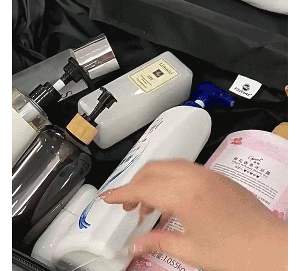 올인원 여행용 멀티 디스펜서 2colors 공병 파우치 소분 상세 이미지 9